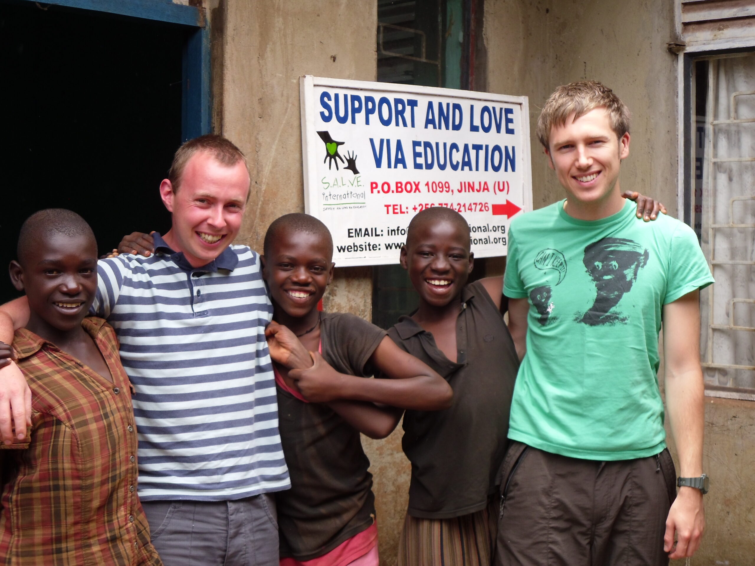 ben and neil with the SALVE children