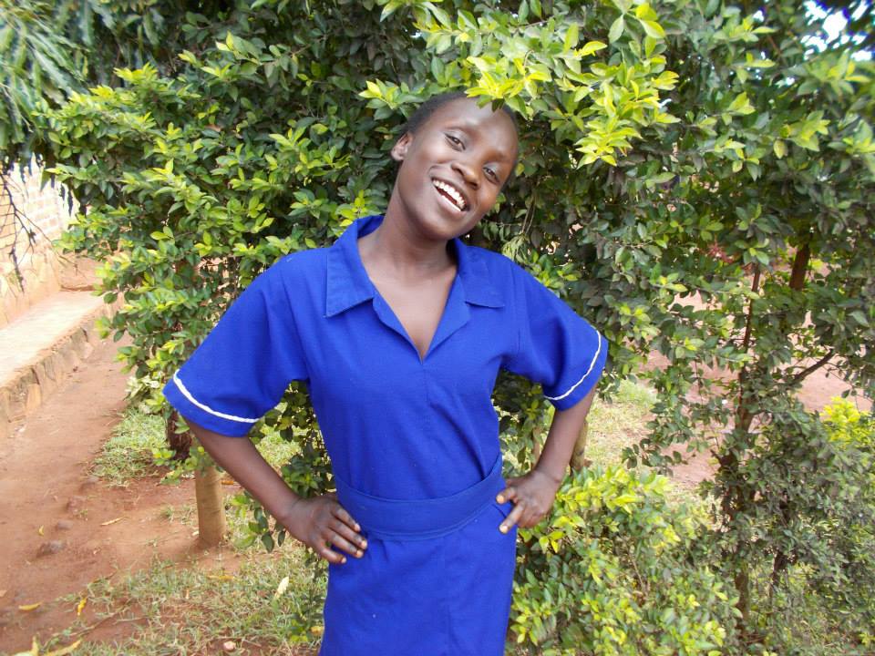 Girl in school uniform