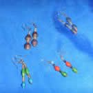Moreen Two Recycled Paper Bead Earrings