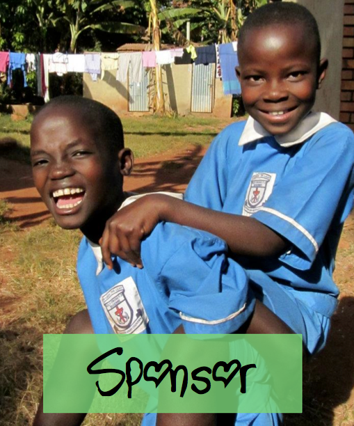 Smiling children in Uganda