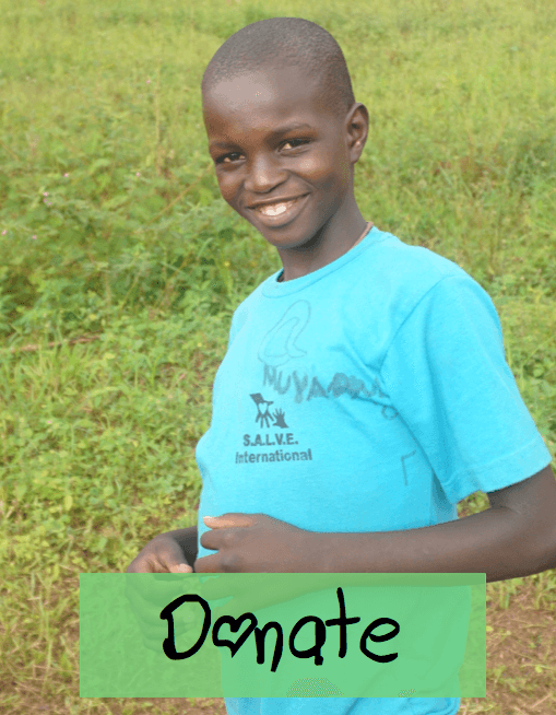 Smiling child in Uganda