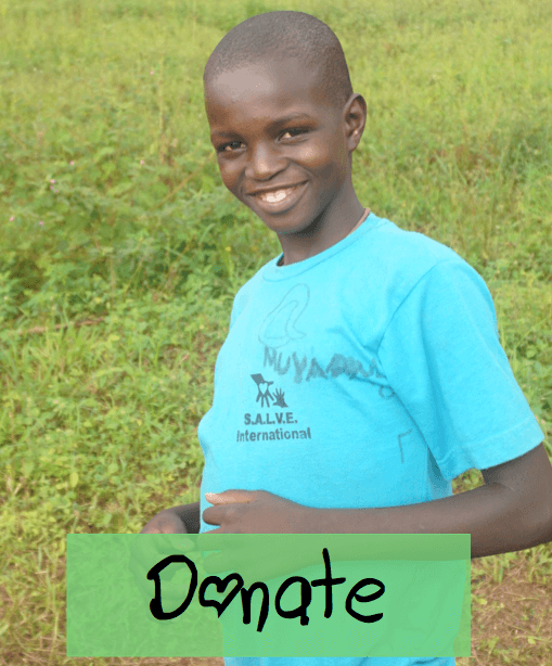 Smiling child in Uganda