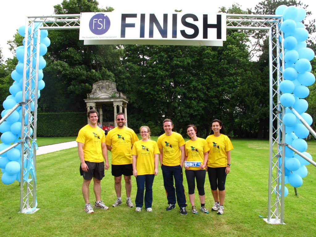 fundraisers at the finish line