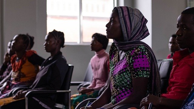 women sat in a classroom