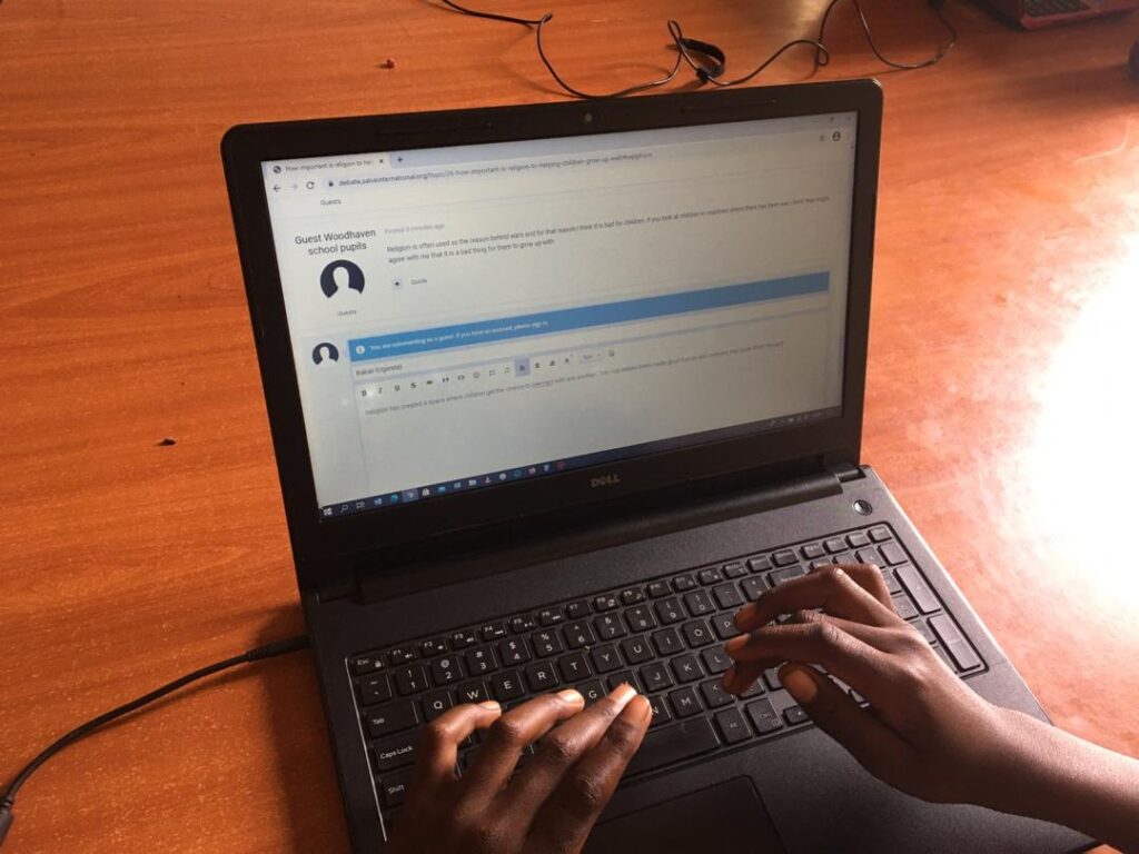 SALVE helping children develop computer skills in Uganda