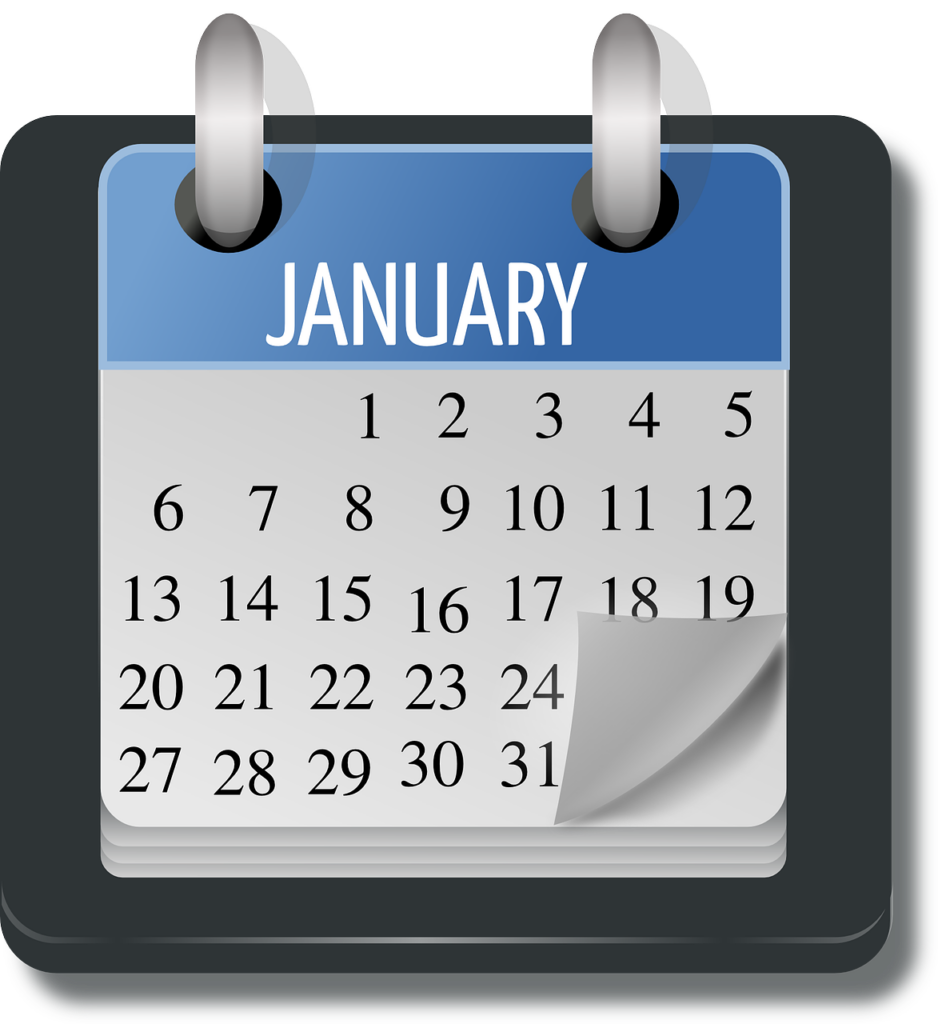 January calendar