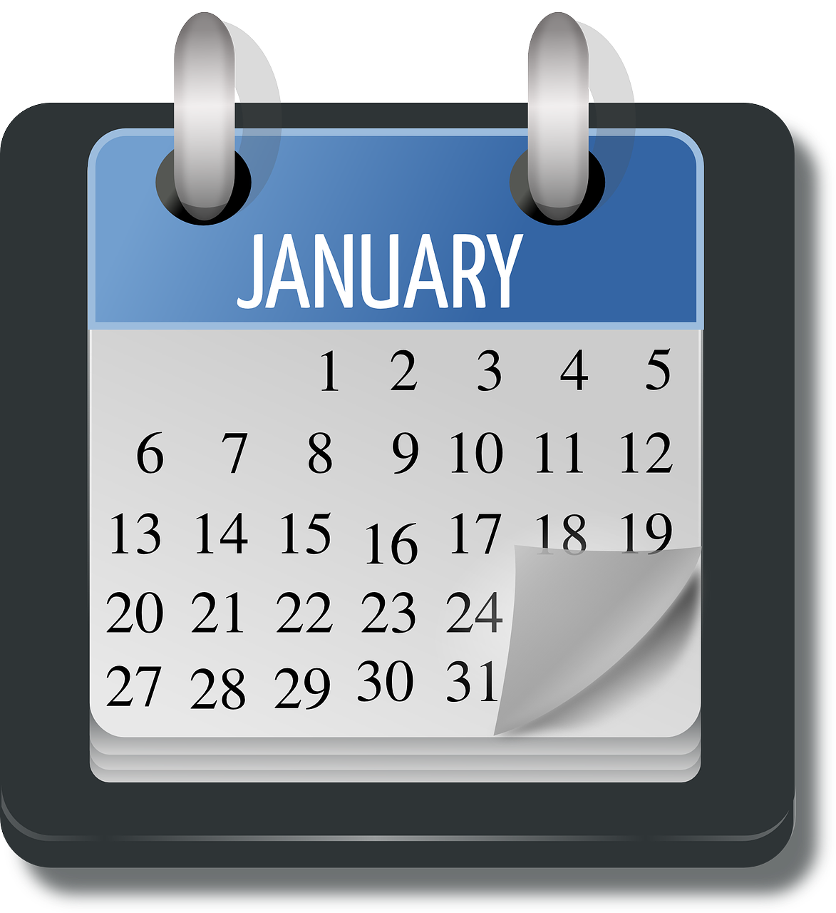 January calendar