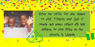 Decorative image with information about the raffle