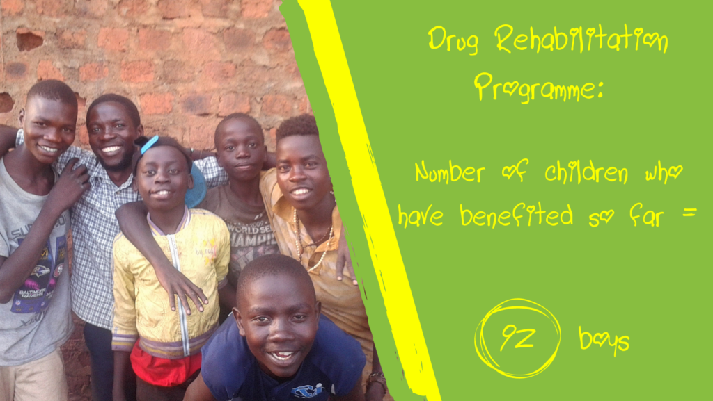 Number of children who have benefited so far = 92 boys