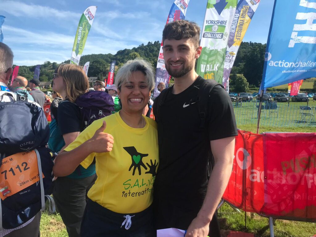 Hafizah and Archie at the Peak District Challenge