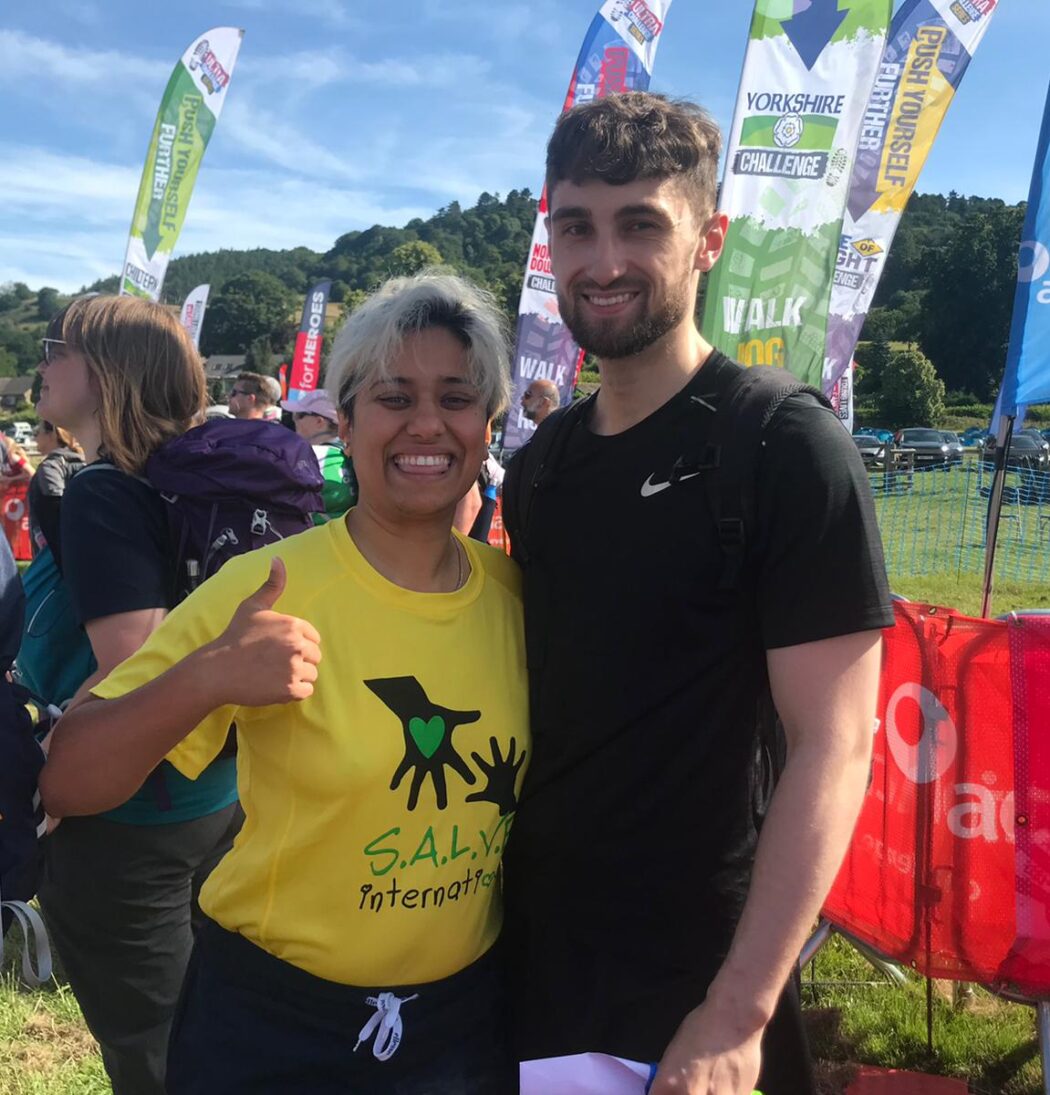 Hafizah and Archie at the Peak District Challenge