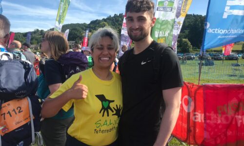 Hafizah and Archie at the Peak District Challenge