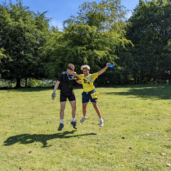 celebrating after the peak district challenge