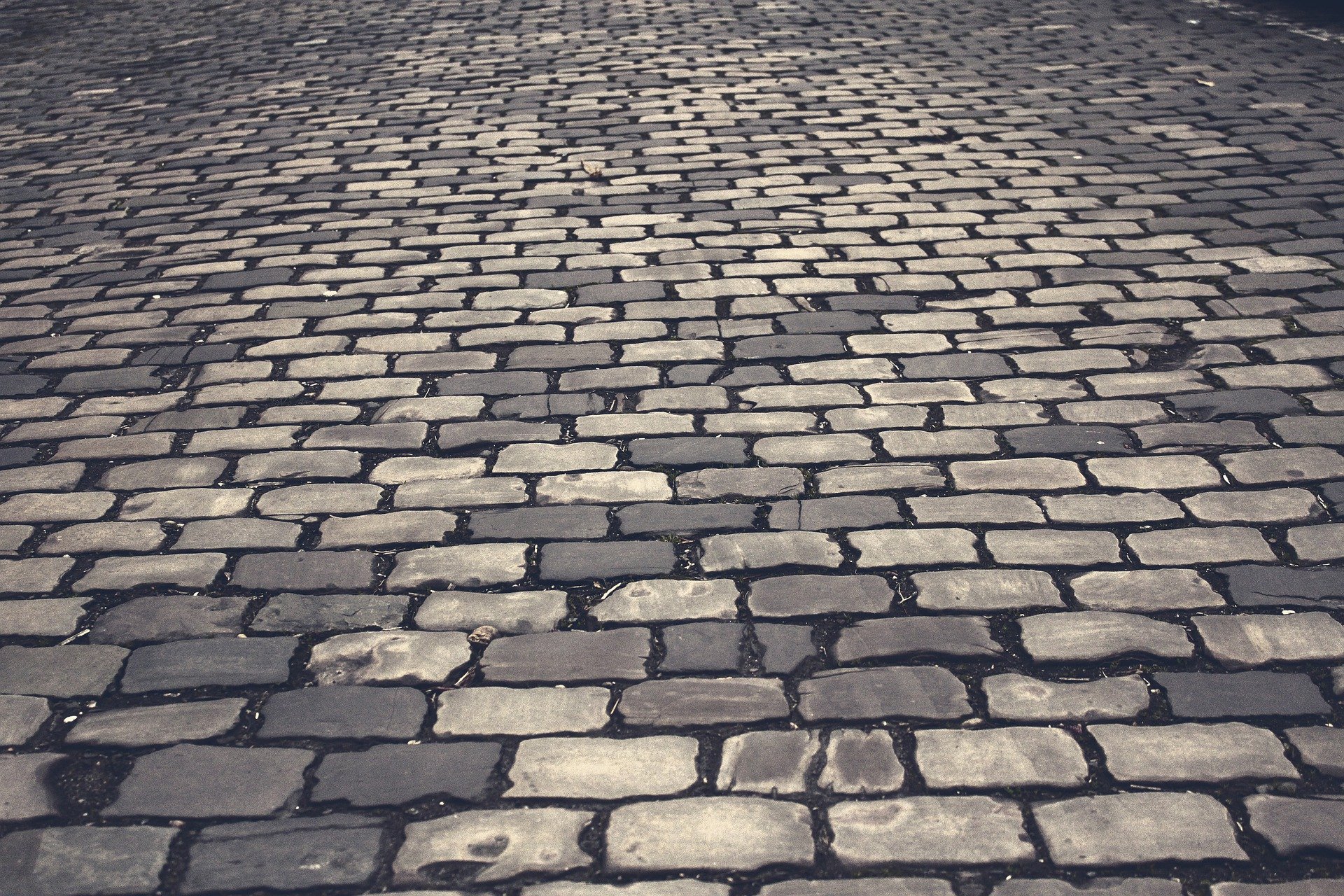 cobbled street