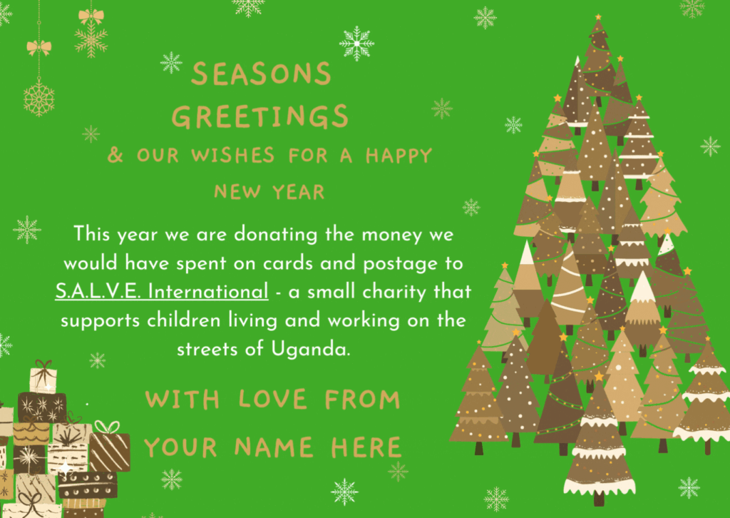 Seasons Greetings Christmas card