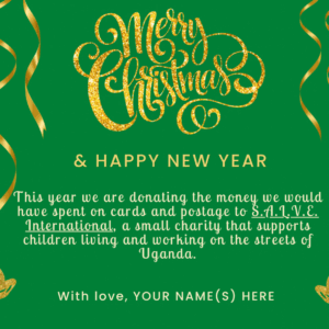 Green Merry Christmas card