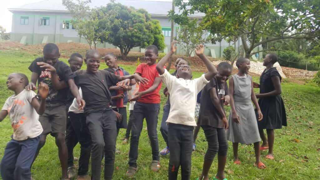 group of street connected children