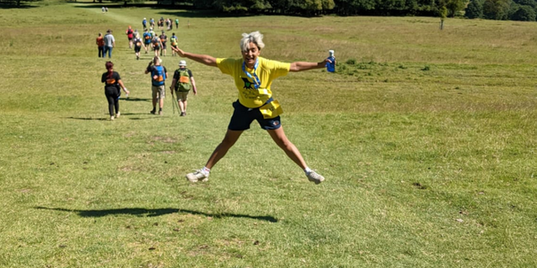 Woman jumping