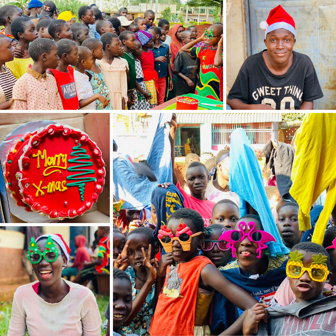 children enjoying Christmas celebrations