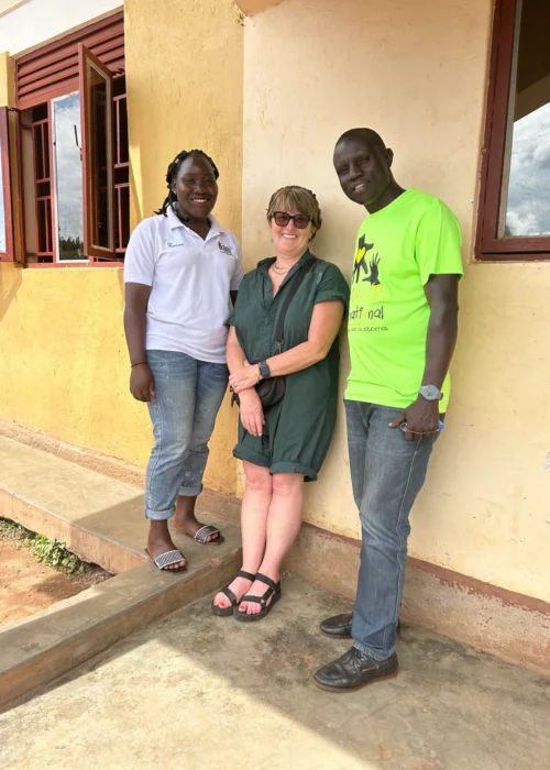 Aarven and SALVE team members standing together, smiling