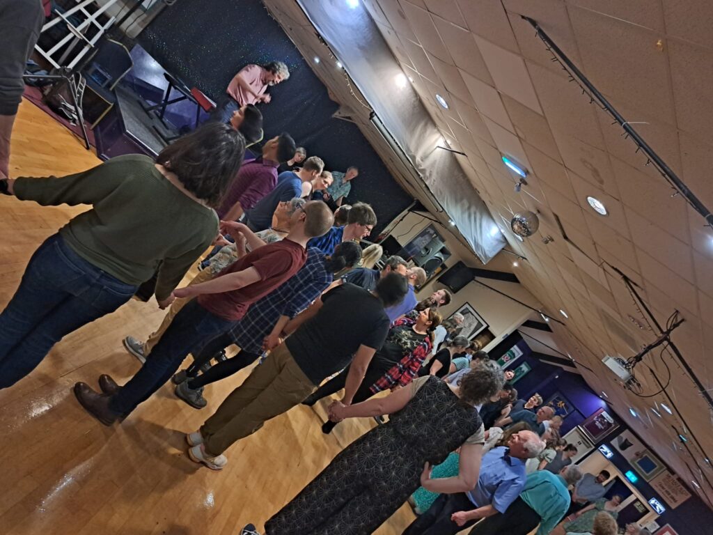 people dancing at a ceili